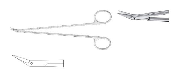 ДІТРІХ ПОТТС НОЖИЦІ 25° ЗАГН. 180MM